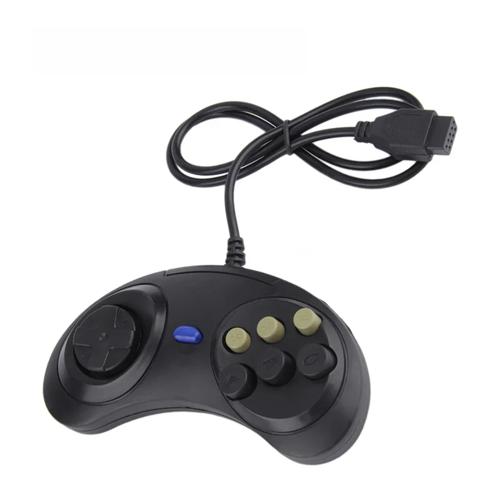 Manette de jeu filaire universelle pour SEGA MD2, contrôleur classique, 6 boutons, télécommande, PC discreMega Drive, accessoires de jeu