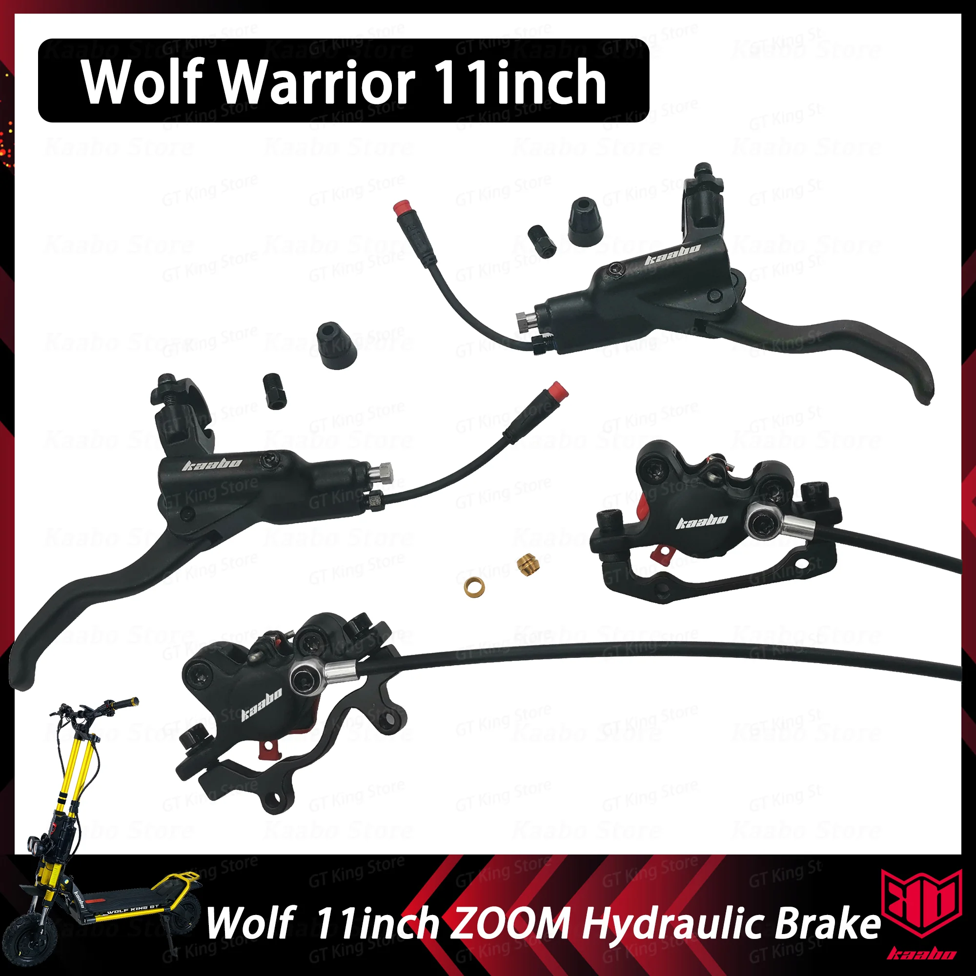 Kaabo Wolf Warrior 11 Zoom Hydraulic Brake Caliper 11inch Scooter  Oil Brake System Brake Lever Full-hydraulic Parts