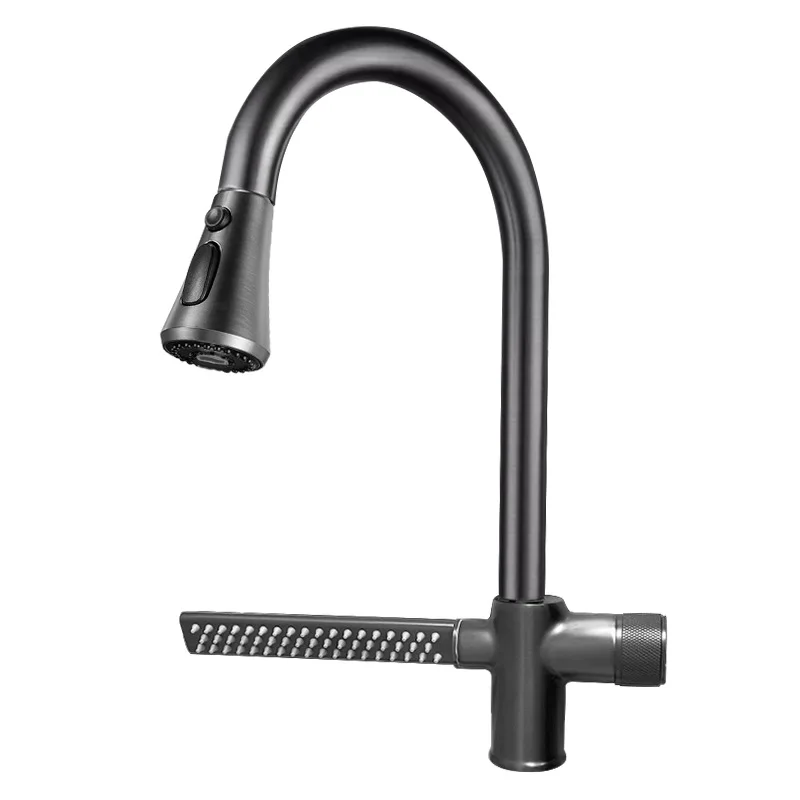 Imagem -04 - Tianview-faucet Pull-out para Cozinha Doméstico Multifuncional Giratório Quente e Frio Pressurizado à Prova de Respingos