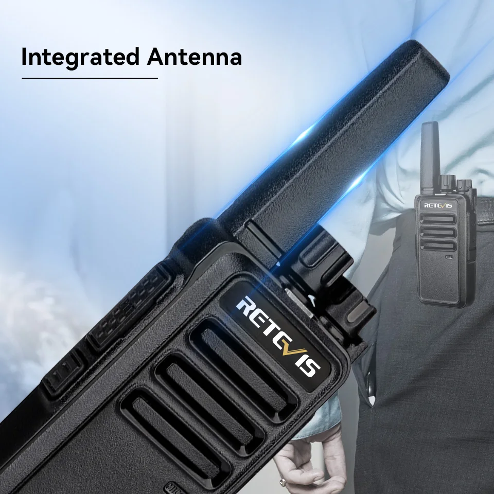 Retevis RT668 Walkie-Talkie, 10-teilig, Kommunikation, tragbares kabelloses Set, USB-Ladestation, Lizenz kostenlos für Restaurantsicherheit – Detail 5