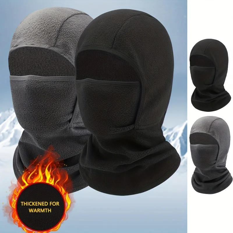 Winter-Sturmhaube für Kinder, winddichte Fleece-Gesichtsmaske für Jungen und Mädchen, warmer Kapuzenschal, alles in einem, winddicht, kaltes Wetter, Outdoor, Cy