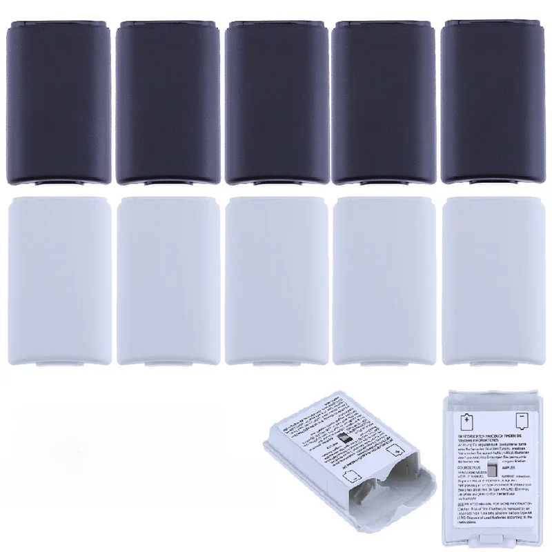 10 pièces pour Xbox 360 boîtier de batterie jeu boîtier de batterie contrôleur sans fil couvercle de batterie Rechargeable coque accessoires de manette de jeu