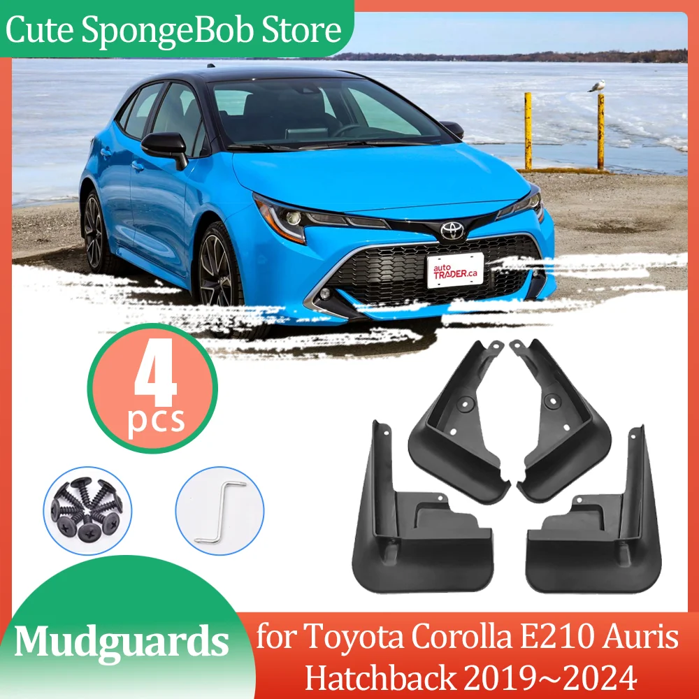 Car Mudguards for Toyota Corolla E210 Auris Hatchback 2019~2024 Mud flaps Fender Flare Mud Flap Splash Guard Cover Accessories