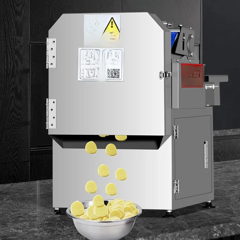150kg/h Vegetable Fruit Cutting Slicer Machine Eggplant Carrot Slicing And Shredding Machine
