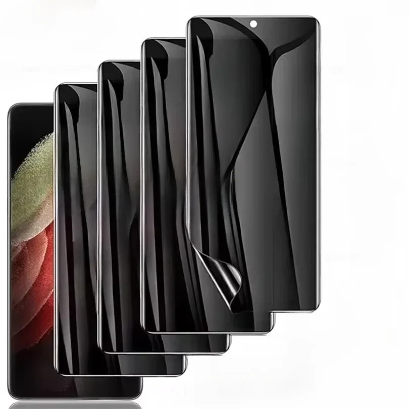 4 stuks Anti-Spy Hydrogel Film voor Samsung S25 S23 S22 S24 Ultra S20 FE Galaxy Note 20 10 S8 S9 S10 Plus Privacy Screen Protector - afbeelding 2