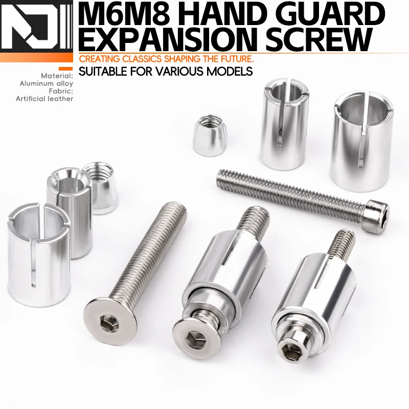 Motorcycle Accessories M8 M6 13mm 16mm Screws Handlebar End Plugs Expansion Screw Universal Handguard Handle Bar Expand Screws