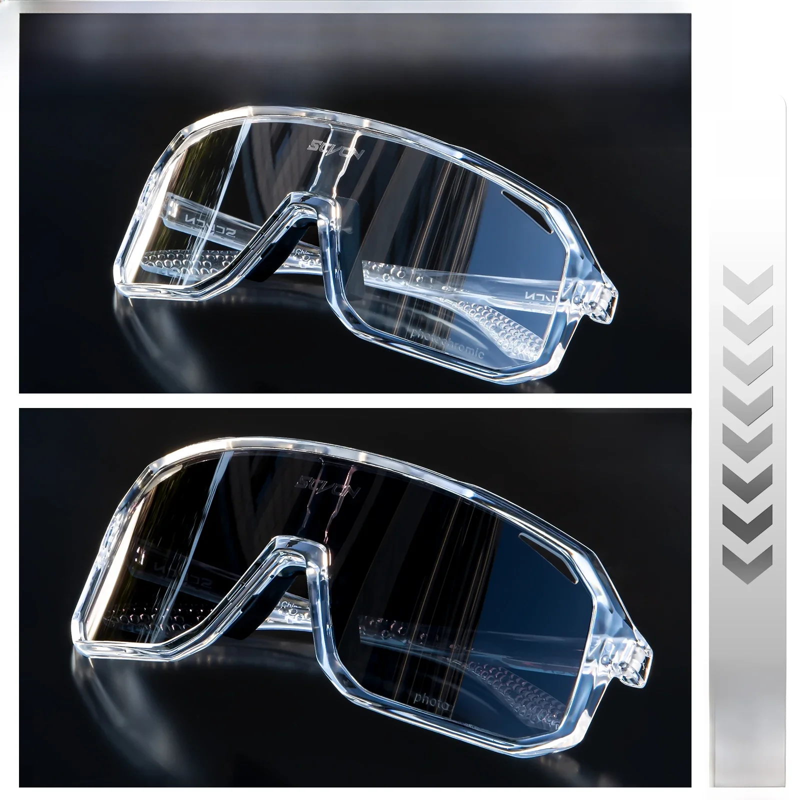 AliExpress SCVCN Photochromic Cycling Glasses UV400 Outdoor Sports Bicycle Goggles Men MTB Cycling Sunglasses