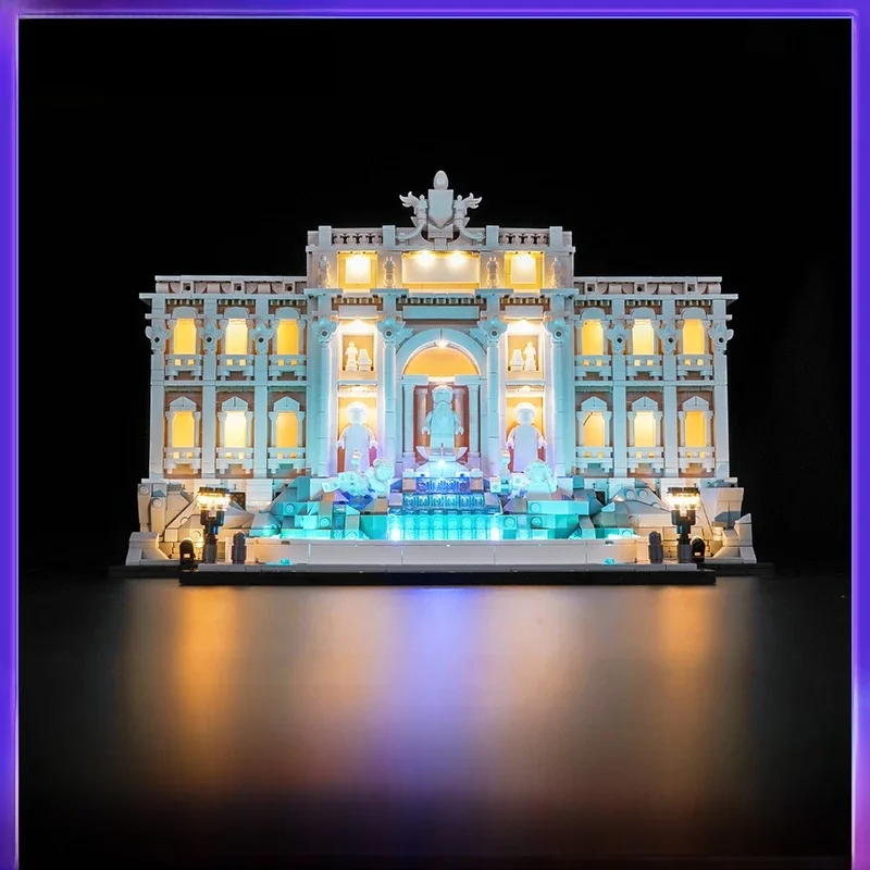 Brick Bling LED-verlichting 21062-set geschikt voor Trevi Fountain bouwsteenverlichting cadeau (exclusief bouwstenen) - afbeelding 2