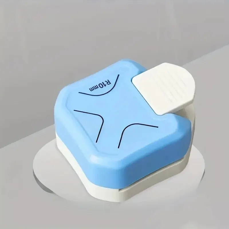 Coupe-coin de gaufrage d'angle rondurs d'angle trois en un, coupe-carte de visite de carte Photo de bricolage coupe-papier rond