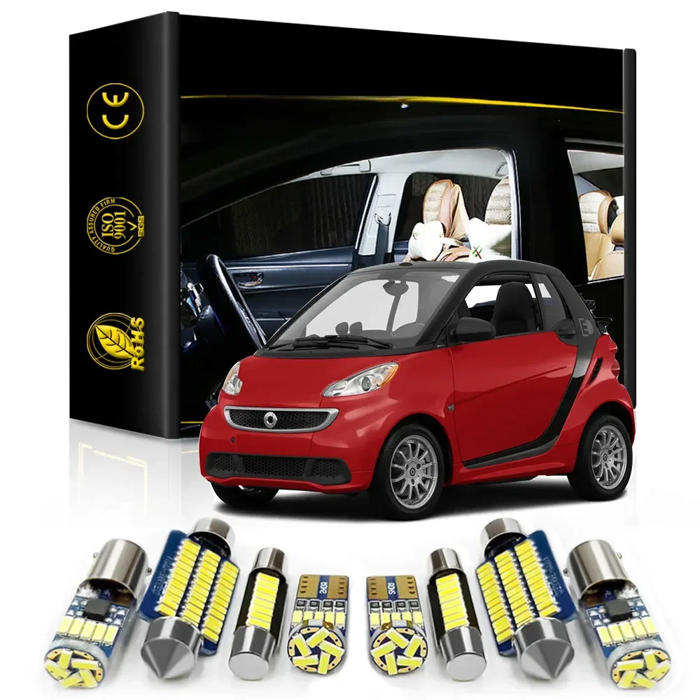 Interior do carro luz led para smart fortwo 450 451 453 forfour 454 453 eq acessórios canbus leitura
