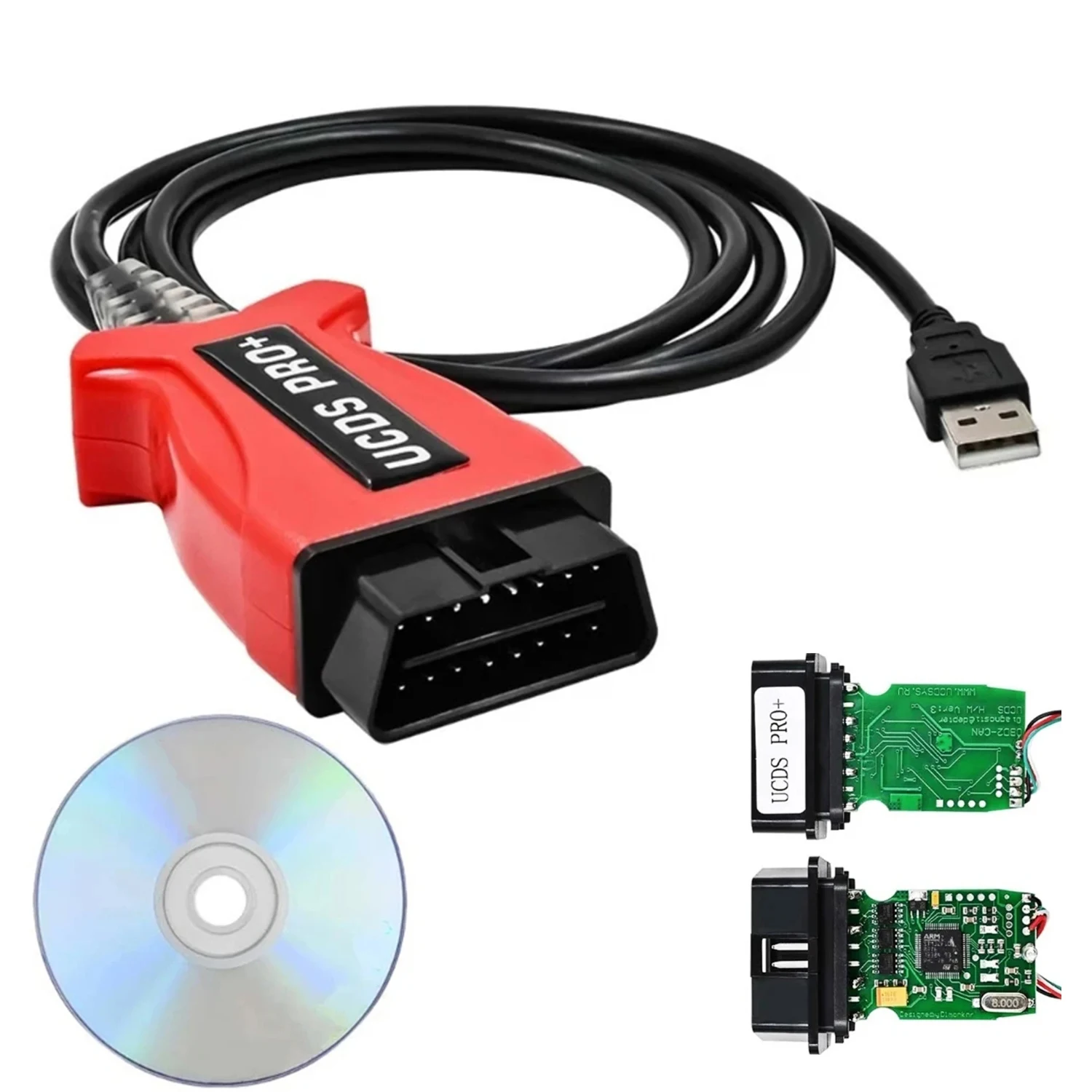 UCDS PRO+ V1.27.001 for Ford UCDS Pro+ Full Activated SW 1.27 Car Scan Tool With 35 Tokens Auto OBD2 Scanner Cable Adapters