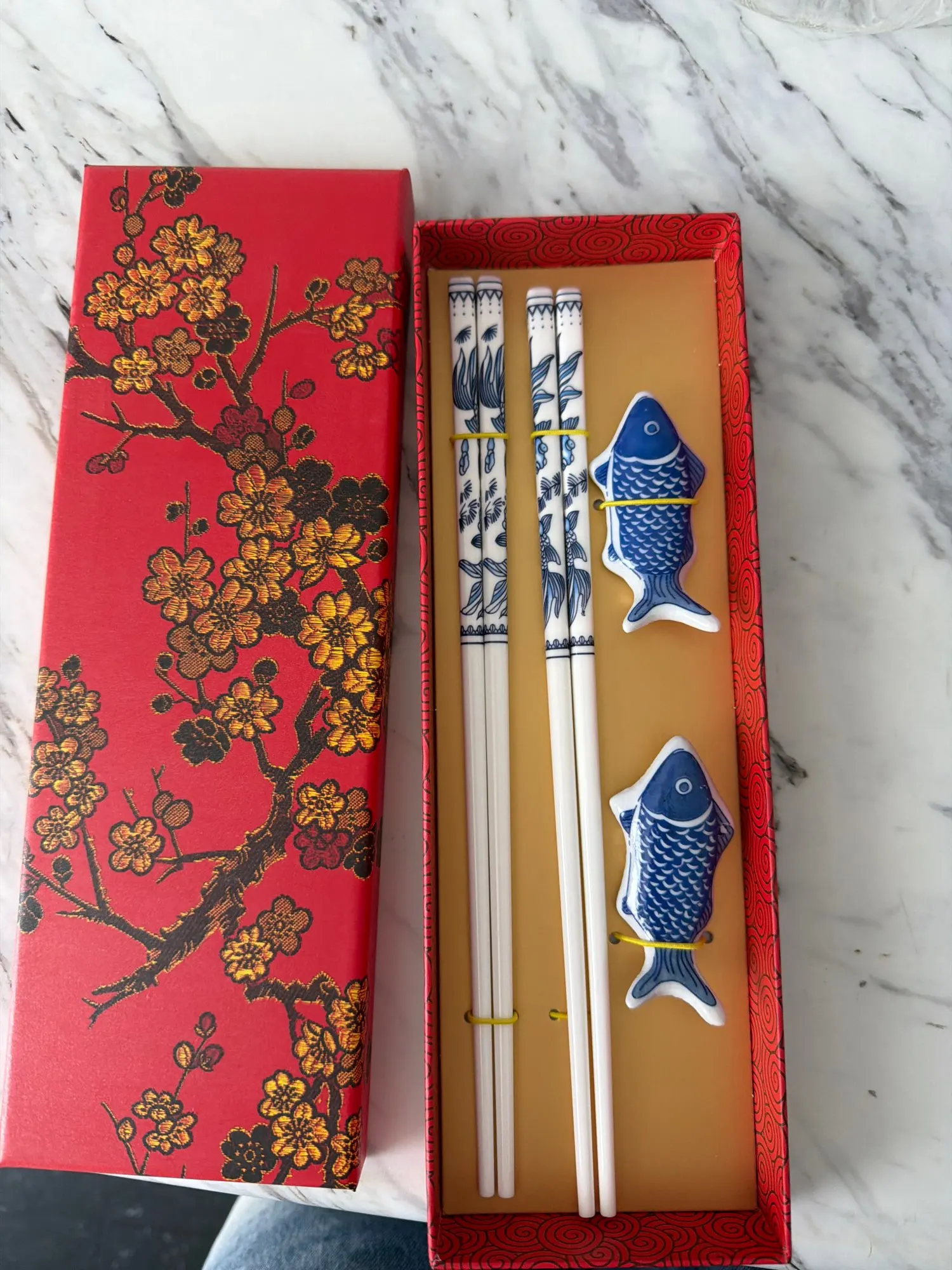 Coffret Baguettes Japonaises Carpe Koï