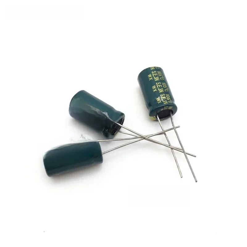 10 szt. Aluminiowy kondensator elektrolityczny 2200 uF 6,3 V 10 * 20 mm frekuensi tinggi Radialny kondensator elektrolityczny — zdjęcie 2
