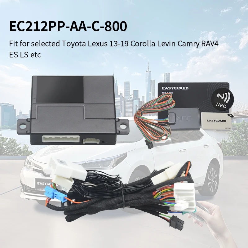 EASYGUARD Plug Play Remote Starter for Toyota Lexus 13-19 Corolla Levin Camry RAV4 ES LS with OEM Push Button Start