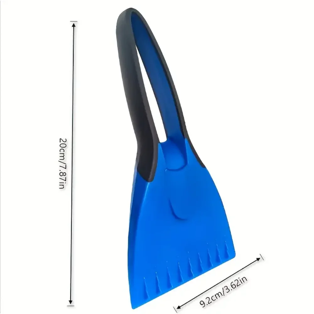 Silicone Car Deice Maker, Car Ice Shovel, Snow Shovel, Soft-Handled Ice Scraper, Winter Cleaning Scraper, Soft Anti-Slip Handle,
