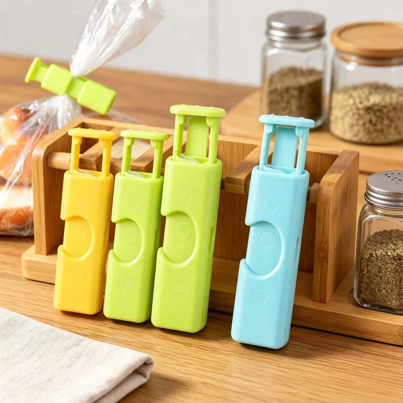 Food Sealing Clips Reusable Spring Clamp For Snack Bread Storage Bag Kitchen Organization Sealing Clip
