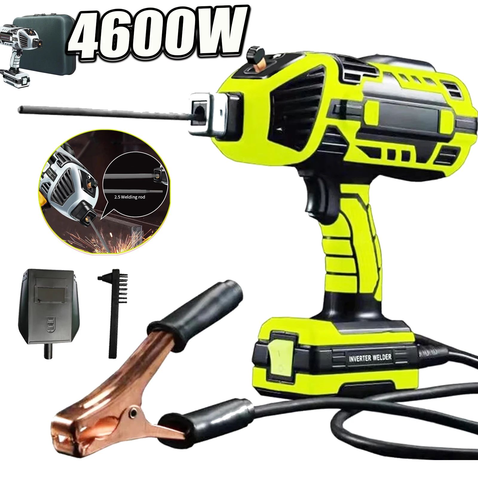 4600W Handheld Welding Machine 110V/220V±15% Household Electric ARC Welding Machine Portable Automatic Digital Intelligent Tools