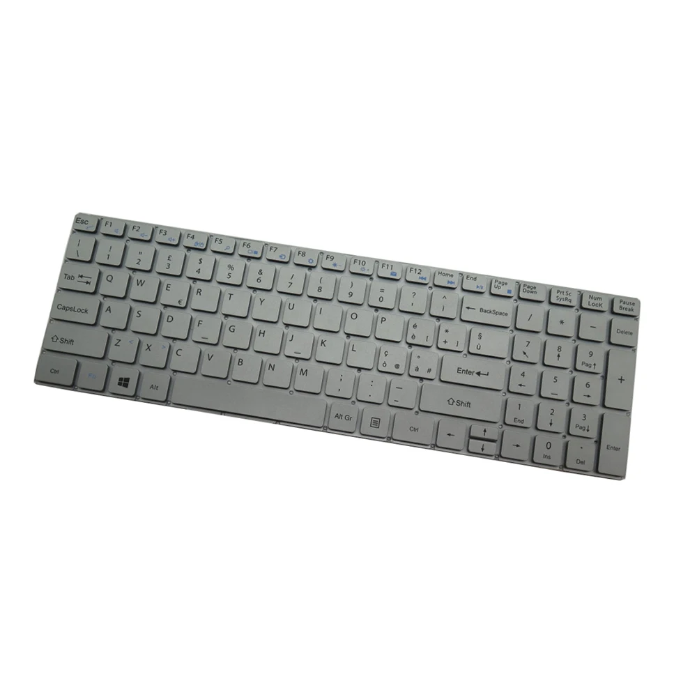 New Laptop Italy IT Frameless Keyboard For Mediacom For SmartBook Blade 150 M-SBB150 Silver