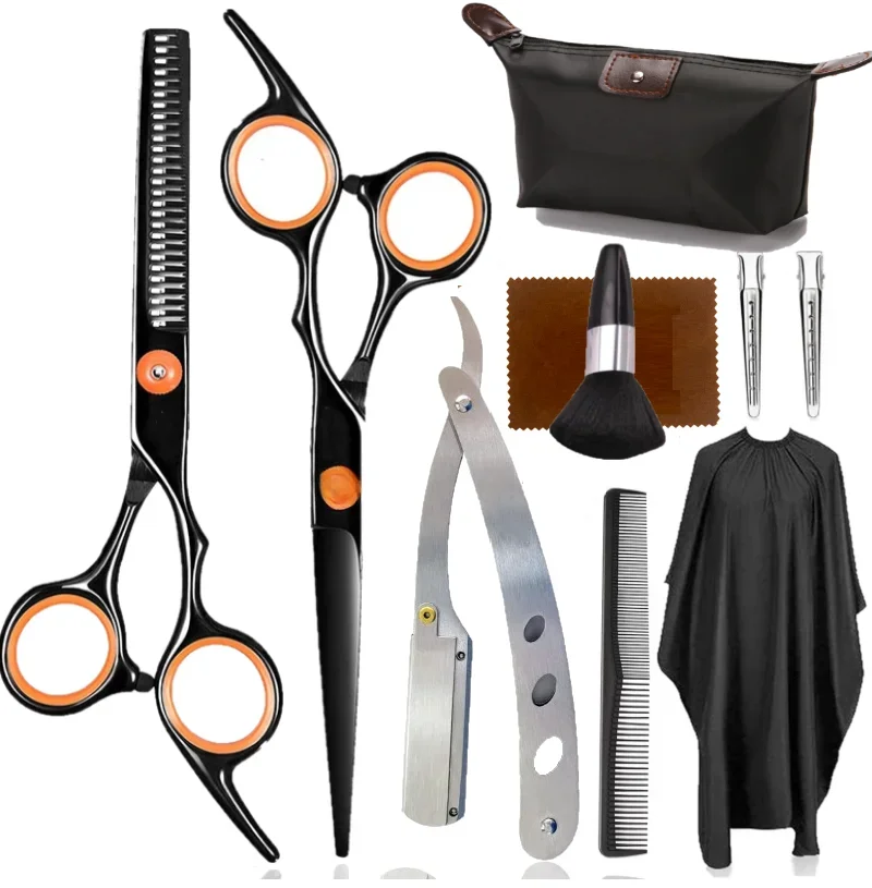 Friseurscheren-Set, 15,2 cm große Haarschneideschere, Effilierschere, Haarschneide-Styling-Zubehör,