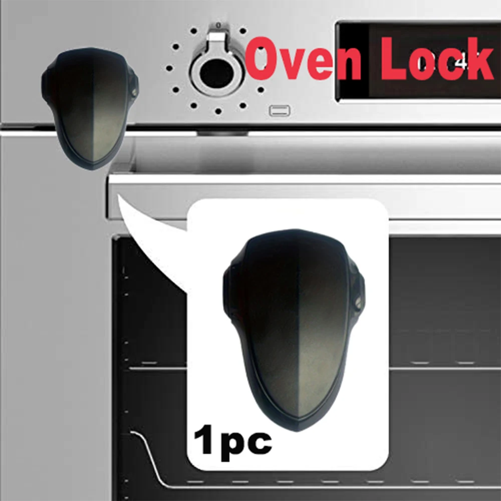 2pcs baby  safety oven lock child Multifunctional Protection Adhesive Lock Drawer Lock Cabinet Door Locks black /grey