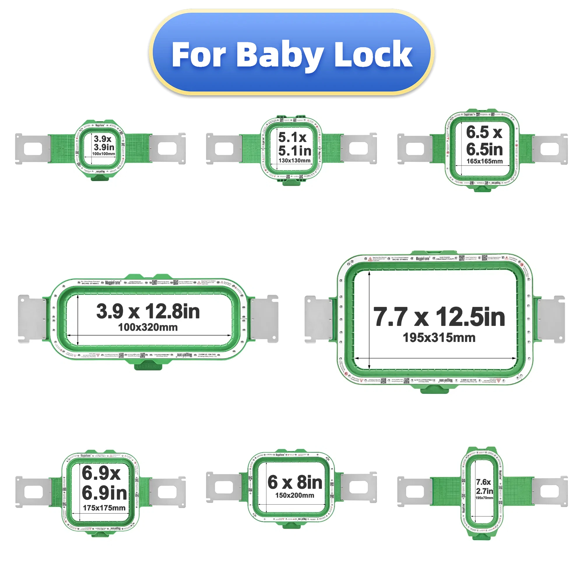 

Магнитная рамка для вышивания Mighty Hoop для швейных машин Baby Lock (Alliance, Valiant, Venture, ENT10, Capella, Array 6, Intrepid 6)