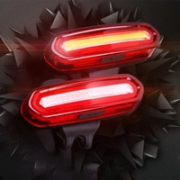 Bike Tail Light IPX4 Waterproof Super Bright 5 Lighting Modes Bicycle Taillight USB Rechargeable LED Lampu Belakang Basikal Part
