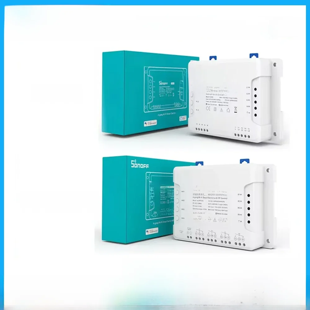 SONOFF 4CH R3 /4CH PRO R3 4 Gang commutateur WIFI intelligent 433MHZ montage sur Rail Din télécommande sans fil minuterie commutateur à monter soi-même Via Ewelink