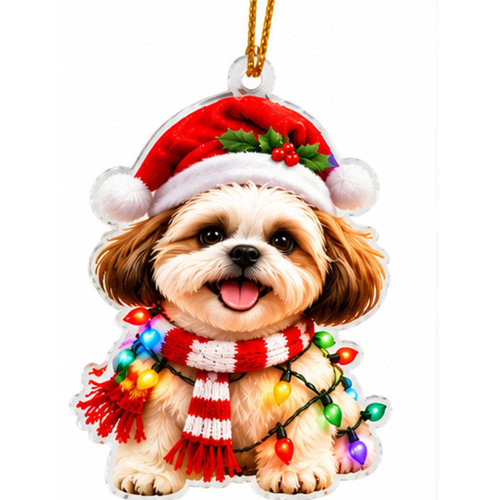 1PC 1PC Custom 2D Acrylic Ornament Personalized Photo Pet Christmas Hanging Pendant 3mm Flat Tree Decor Gift - Aliexpress Deal