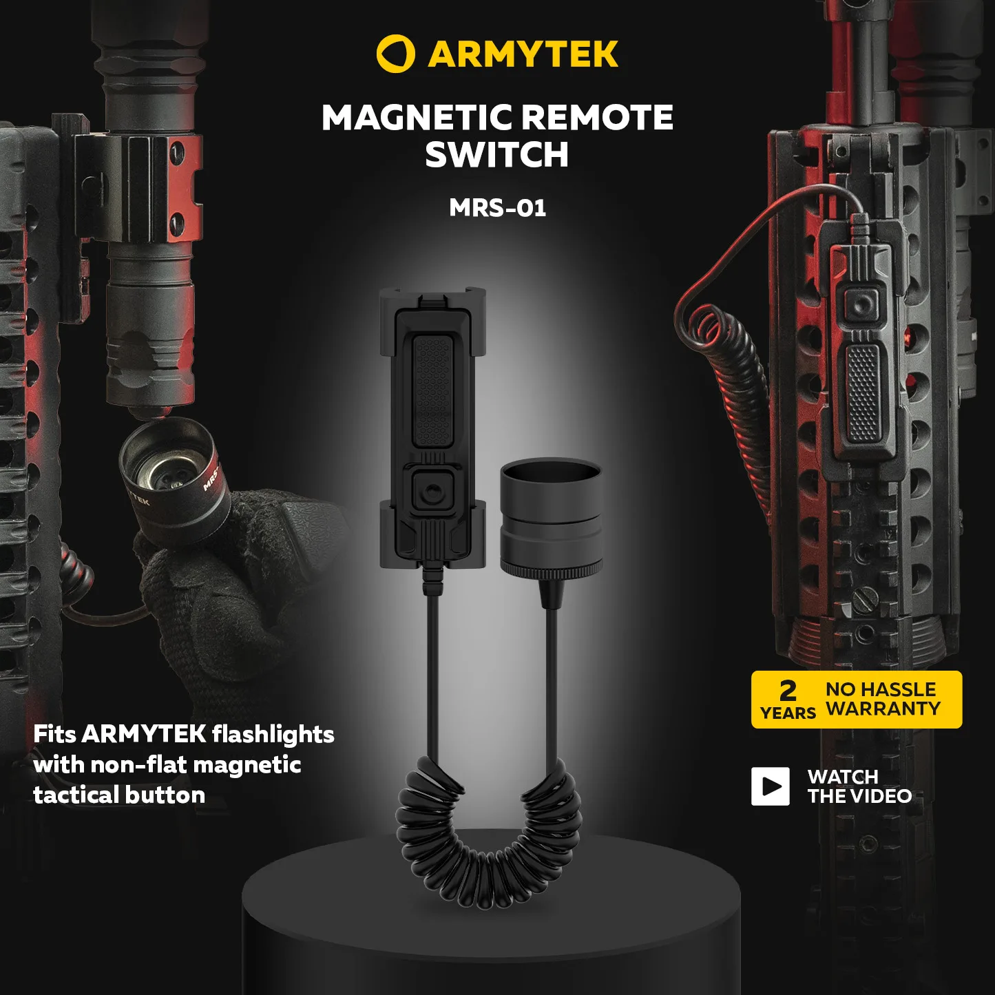 Armytek Remote Switch MRS-01 for tactical flashlights with magnetic charger (A04901)