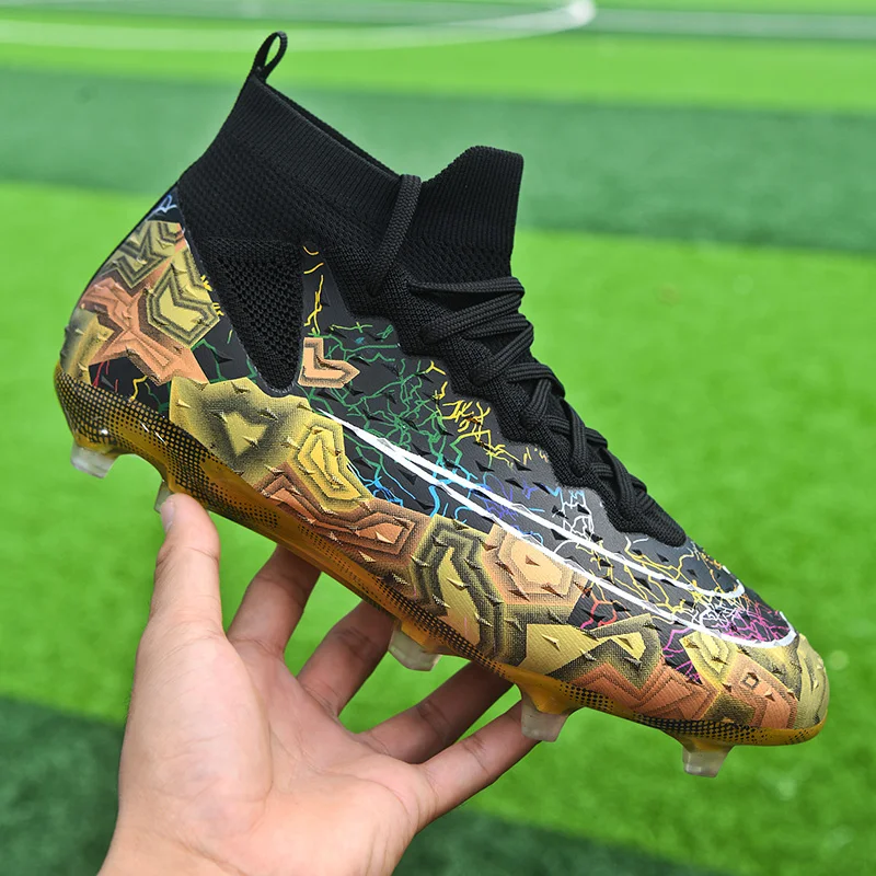 FG/TF Men Football Boot Turf Training Futsal Hall Soccer Shoes Outdoor Childrens Football Boots for Kids Professional Sneakers