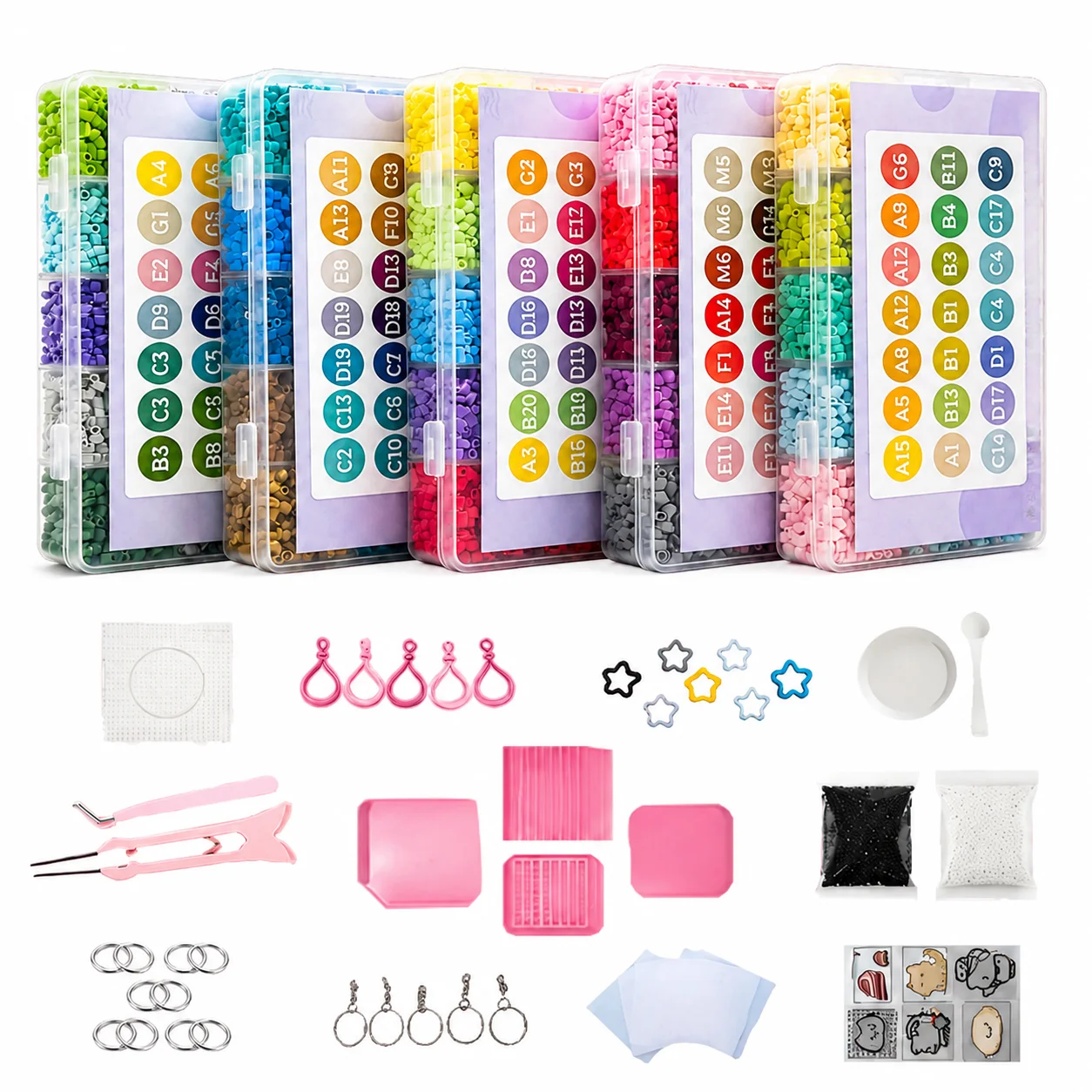 hama-beads-kit-micangas-fusiveis-26mm-24-48-72-cores-termico-diy-artesanato-brinquedo-educativo-presente-crianca-passar-ferro