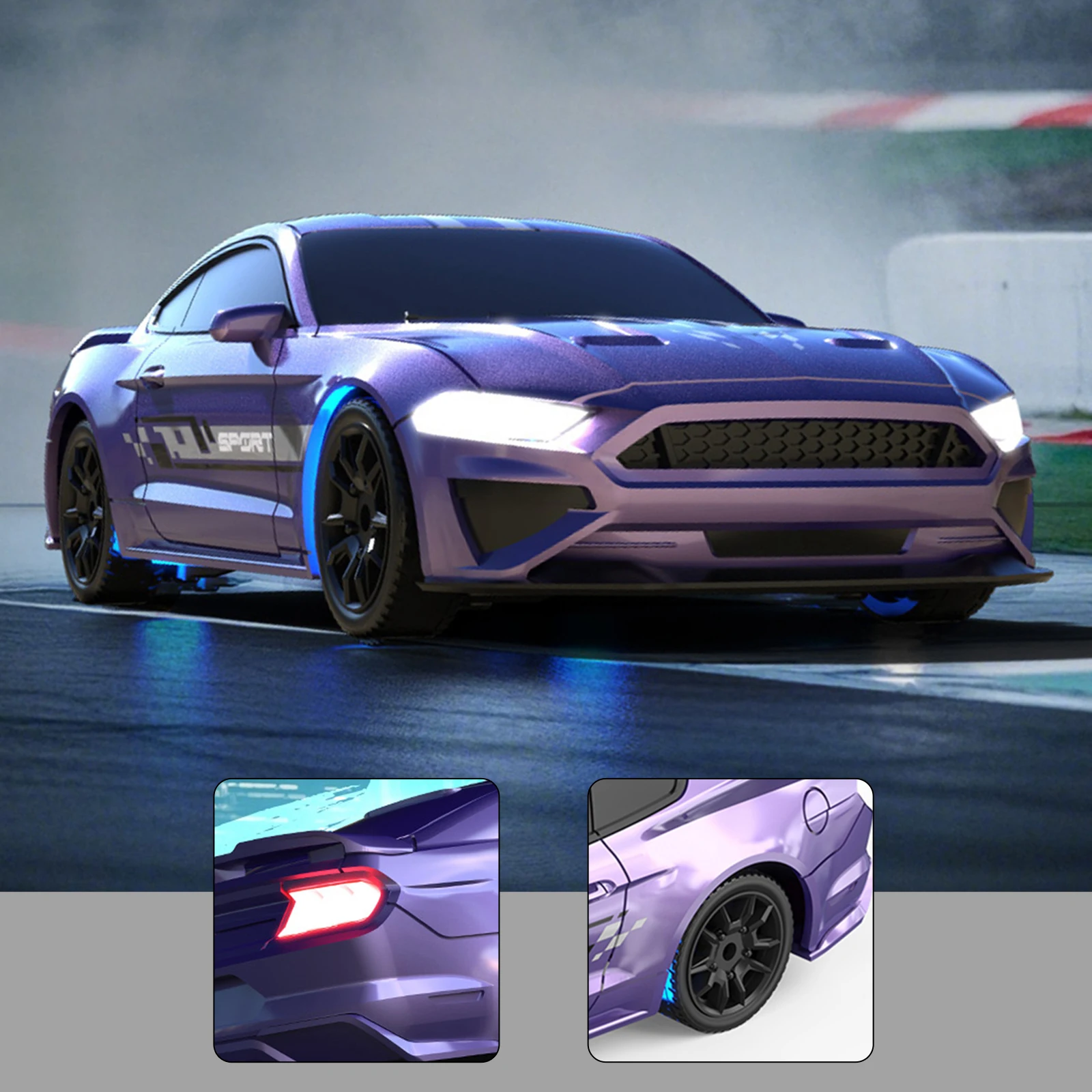 1/43 RC سرعة سيارة رياضية سباق دون الجيروسكوب الانجراف لعبة رياضية سيارة 4WD لعبة تعمل بالريموت الصغيرة نموذج سباق المهنية للأطفال الهدايا