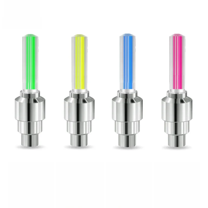AliExpress Colorful Bike Tire Nozzle Light Wheel Spoke Light LED Tyre Valve Tire Flash Lights Night Riding
