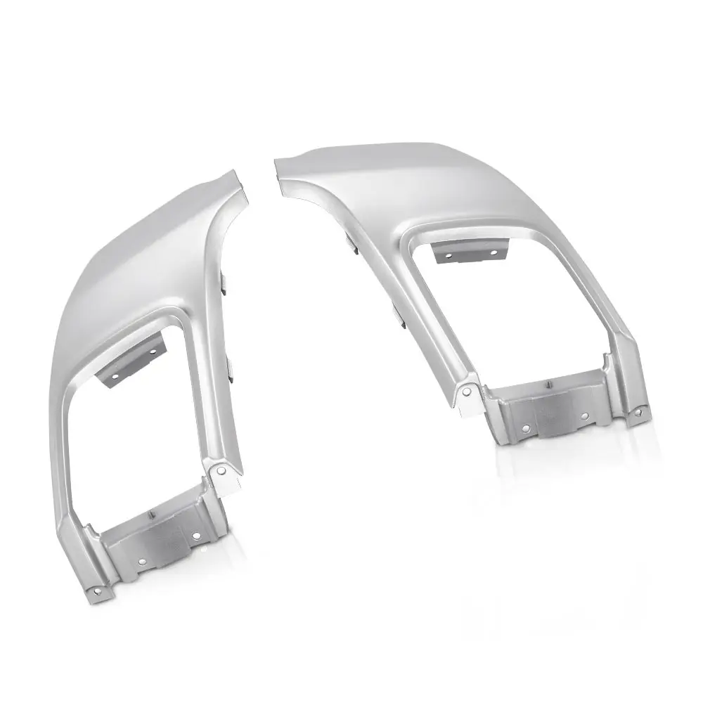 2-Piece Rear Bumper Tail Cover Trim Set (Left and Right) Suitable for Land Rover Range Rover Evoque Dynamic, Silver Plastic