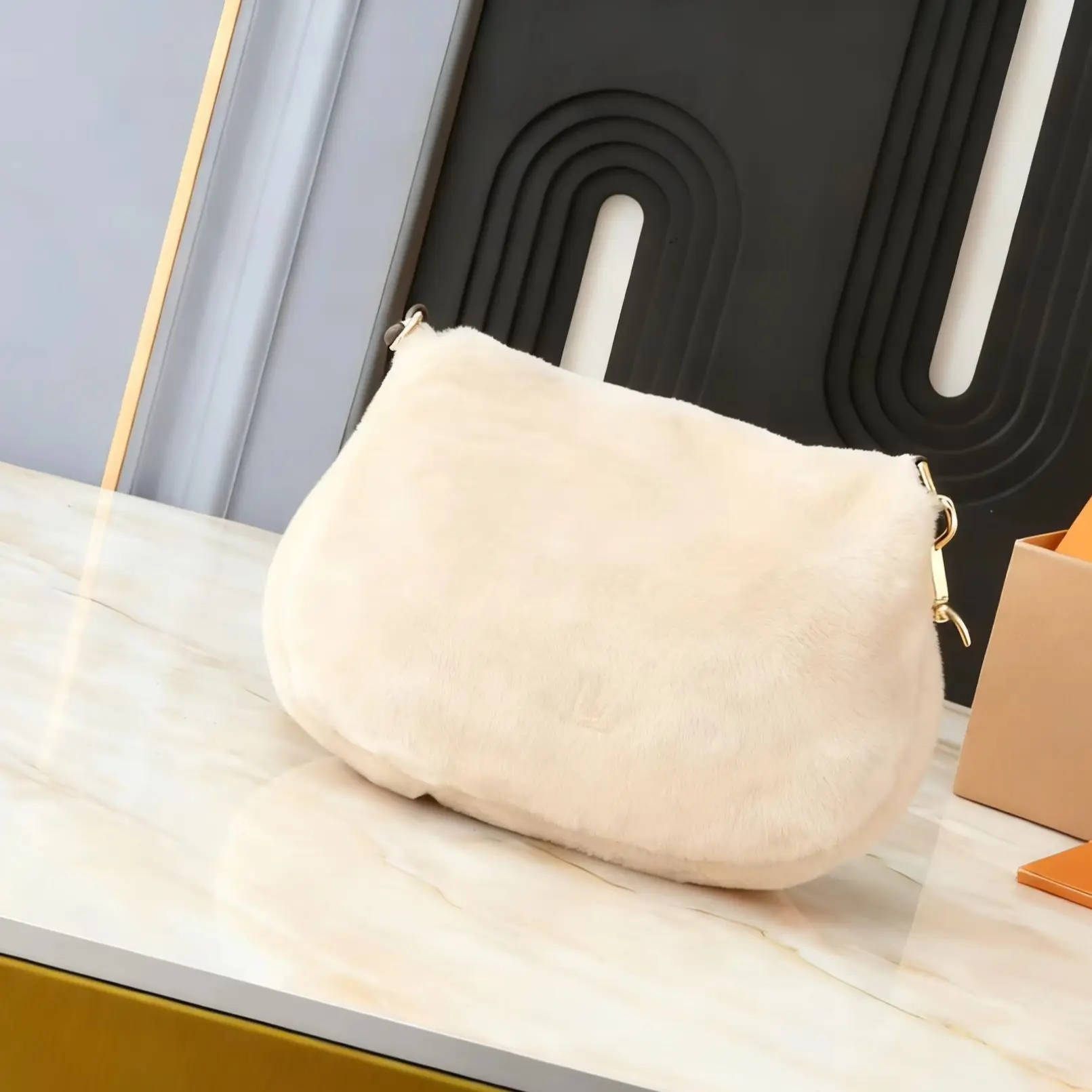 

2025 Winter Handbag Crossbody Bag Small Soft Cute 27cm*18cm*3cm