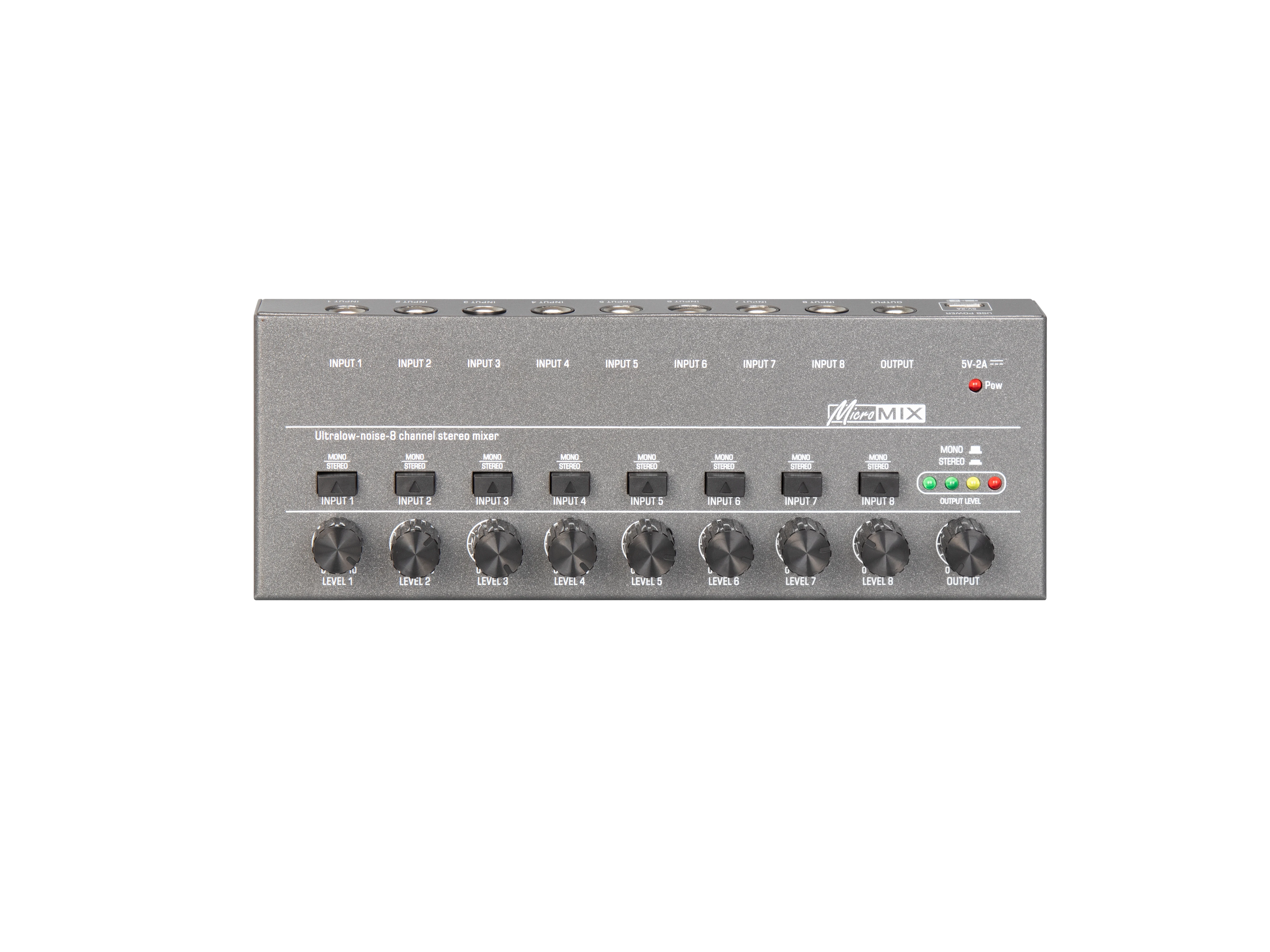 Verbeterde Depusheng Ultra Low Noise 4/6/8 Kanaals Lijnmixer Mini Sound Mixer Voeding DC5V Eenvoudige bediening Audios Mixer