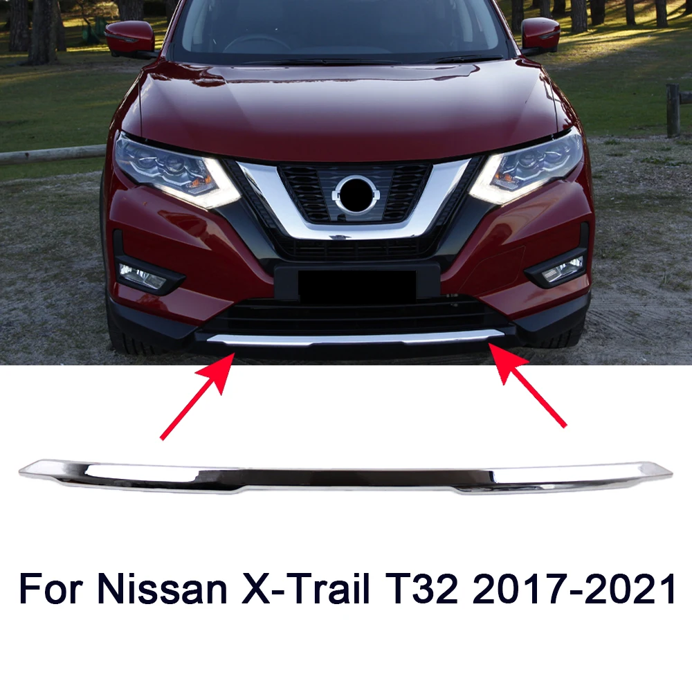 

For Nissan X-Trail X Trail T32 2017 2018 2019 2020 2021 Front and Rear Bumper Trim Strip Chrome Bumper Trim Anti collision Trim