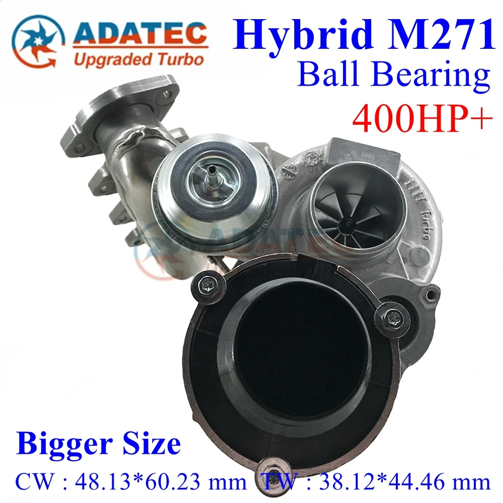 Hybrid M271 Ball Bearing Turbo 400HP+ A2710903680 A2710903480 RHF4 AL0065 110921-0252 Upgrade for Mercedes E-Class 250 Blue Effi