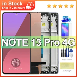 6.67'' New Note13 Pro Display For Xiaomi Redmi Note 13 Pro 13Pro 4G LCD Display Touch Screen Digitizer Assembly Replacement