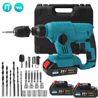 2in1Electric Hammer Drill ​Multi-function Cordless Impact Drill Hammer Woodworking Brick Wall Power Tool For Makita 21V Battery