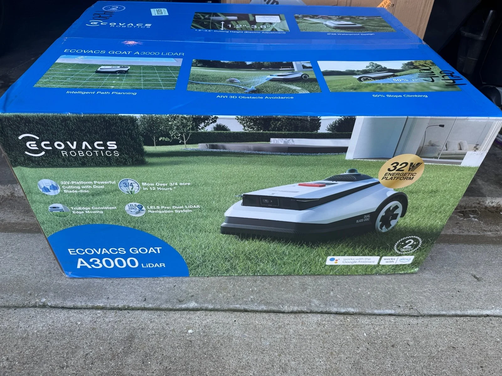 ST НОВАЯ газонокосилка EC0VACS-G0AT A3OOO LlDAR-Robot