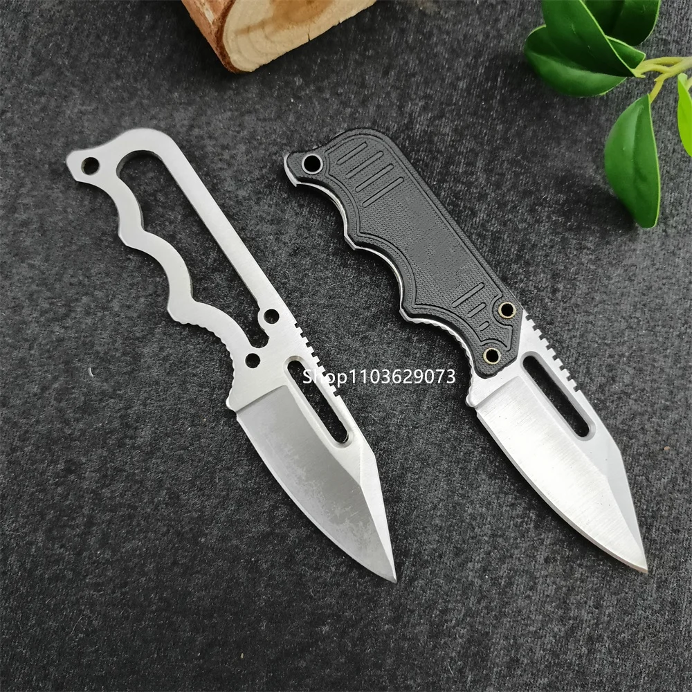 Mini INSTINCT Outdoor Pocket Fixed Blade Necklace Knife Stainless Steel Blade With Protective Sheath Self Defense Utility Tools