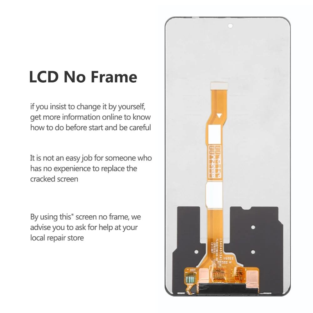 6.64\'\' Display For Vivo Y36 4G LCD Display Touch Screen Digitizer Assembly Replacement for Vivo Y36 V2247 Screen with Frame