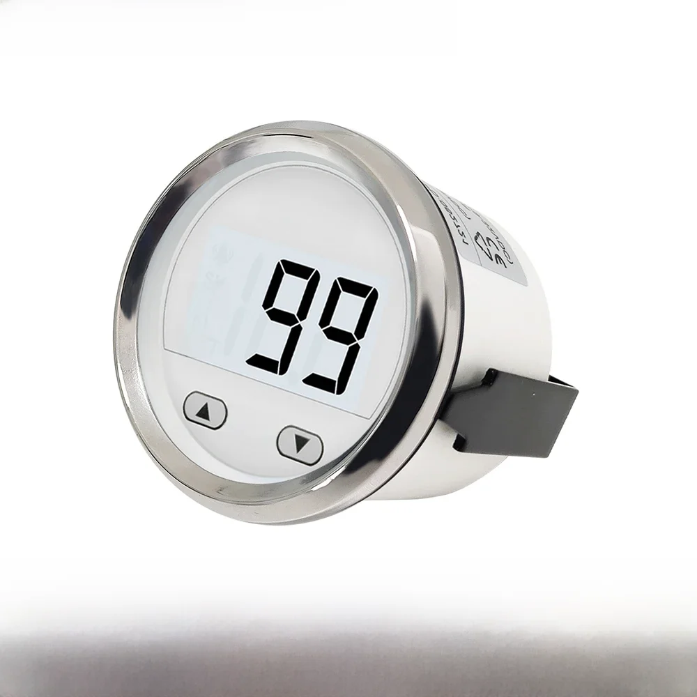 Elling Nieuwste 52Mm Digitale Dieptemeter Indicator Met Transducer En Witte Achtergrondverlichting Voor Jachten Vissersboten Universele 12V - afbeelding 2
