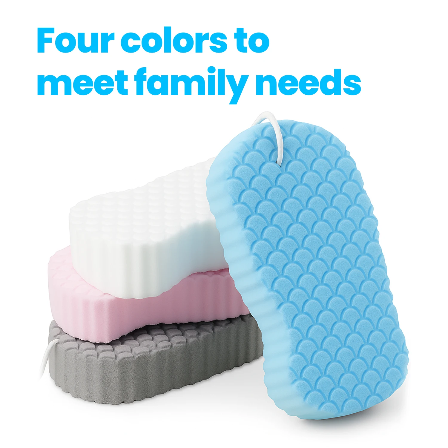 

2 шт. волшебная отшелушивающая губка для ванны, 3D супермягкая отшелушивающая губка для ванны, удаление омертвевшей кожи для взрослых, детей и беременных женщин