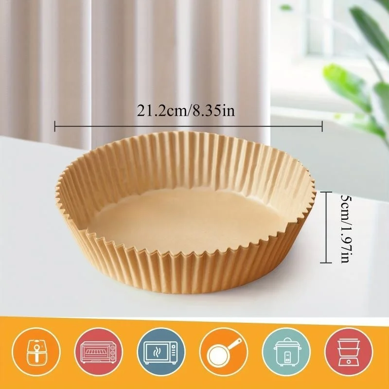 100 عبوة من أوراق المقلاة الهوائية - إعداد المقبلات لعيد الشكر لامتصاص الشحوم والطهي الخالي من الفوضى #6