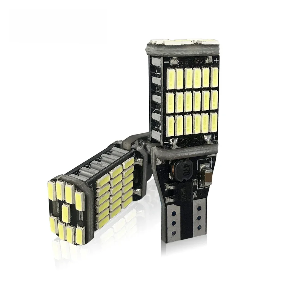 1 szt. T15 W16W 921 Super jasny, wysokiej mocy 45 SMD 4014 LED Canbus brak błędu rezerwy zapasowej samochodu żarówka światło hamowania ksenonowej bieli — zdjęcie 2