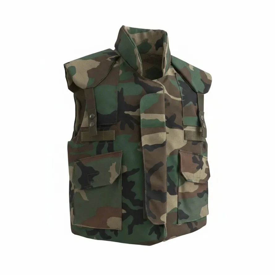Replica America / US Army PASGT Vest in Woodland Camo, Cold War Handcrafted Tactical Load Bearing Vest, Airsoft & Cosplay Gear view 4