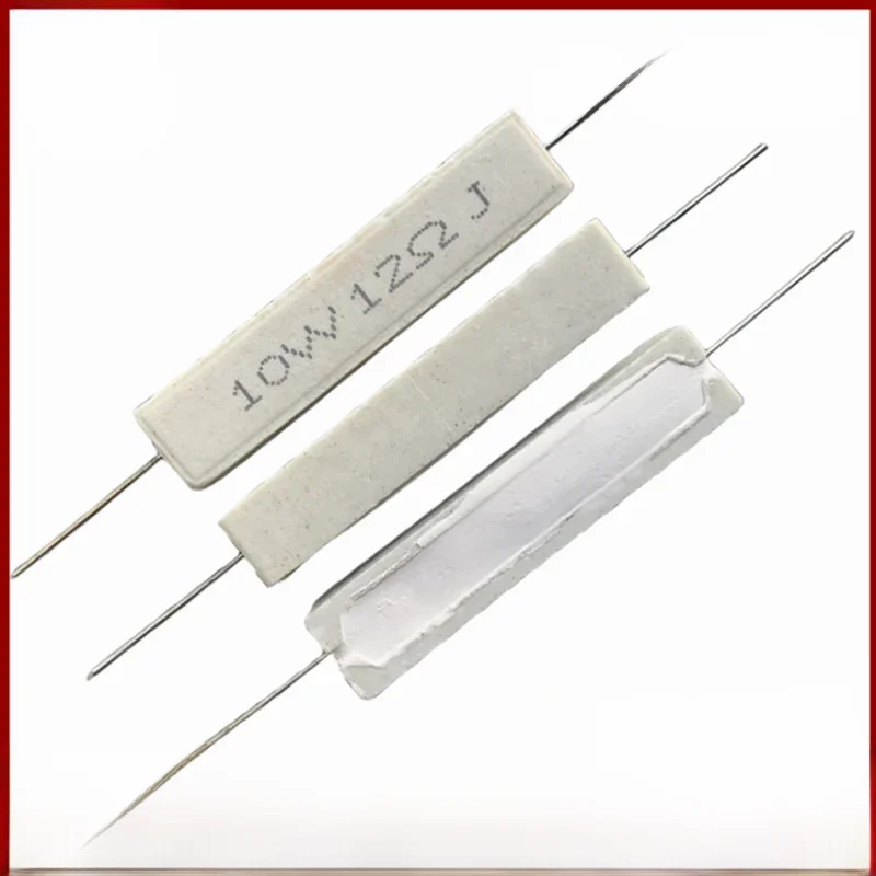 Résistance de puissance en ciment 10W, 2 pièces, 5% 0.1 ~ 10K 0.1R 0.33R 0.5R 1.2R 1.8R 3R 3.3R 3.9R 4.3R 6.8R 51R 68R 75R 82R 100R