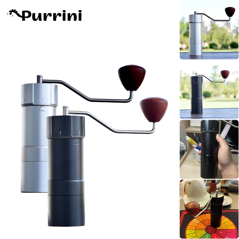 Portable Hand Coffee Grinder ACE 40Plus Manual 48mm 7 Grinding Core Double Bearing High Precision Adjustable Espresso Tools